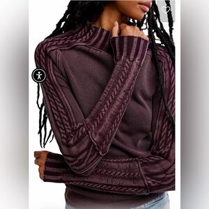 We The Free Breezy Swit Top. Concord grape. Size small.